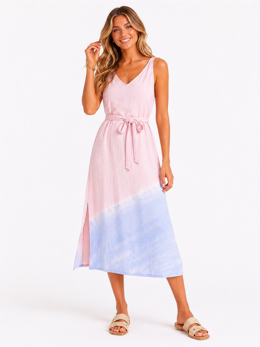 Cloth & Stone Tie Front Summer Dress